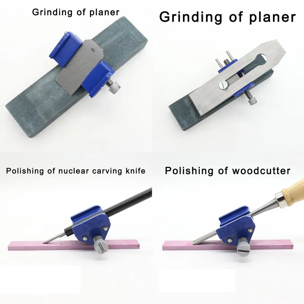 Metal Wood Chisel Honing Guide Jig Fixed Angle Holder For Sharpening