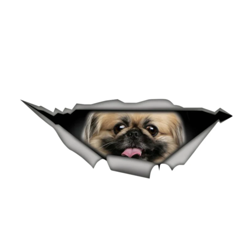 Креативные автомобильные стикеры Pekingese Dog 3D Наклейка на окно автомобиля