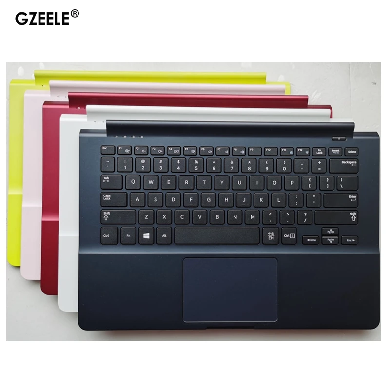 Teclado para Notebook com Upper Case Eua Reino Unido ru la Palmrest para Samsung 905s3g 915s3g Np915s3g Novo