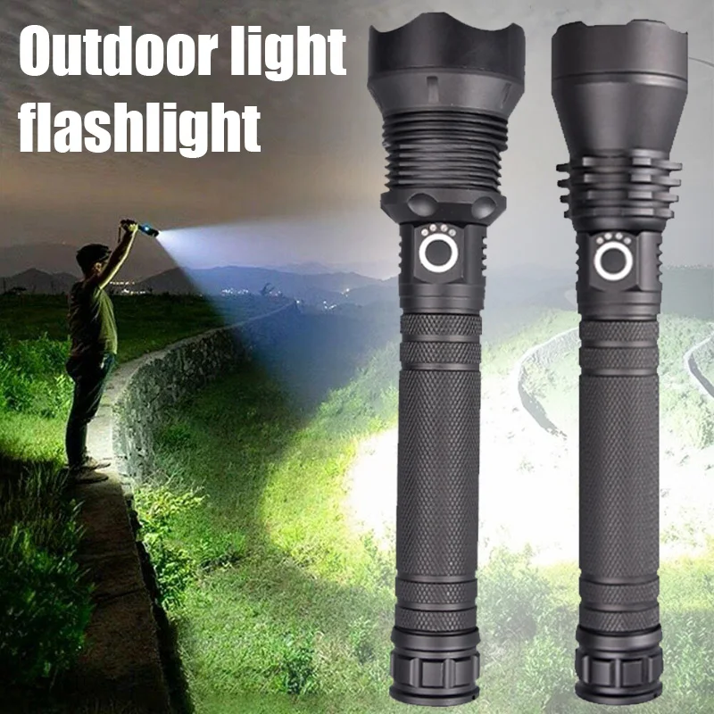 

High Quality LED Flashlight USB Rechargeable High Brightness High Power Zoom Torch for Outdoor Camping NCM99