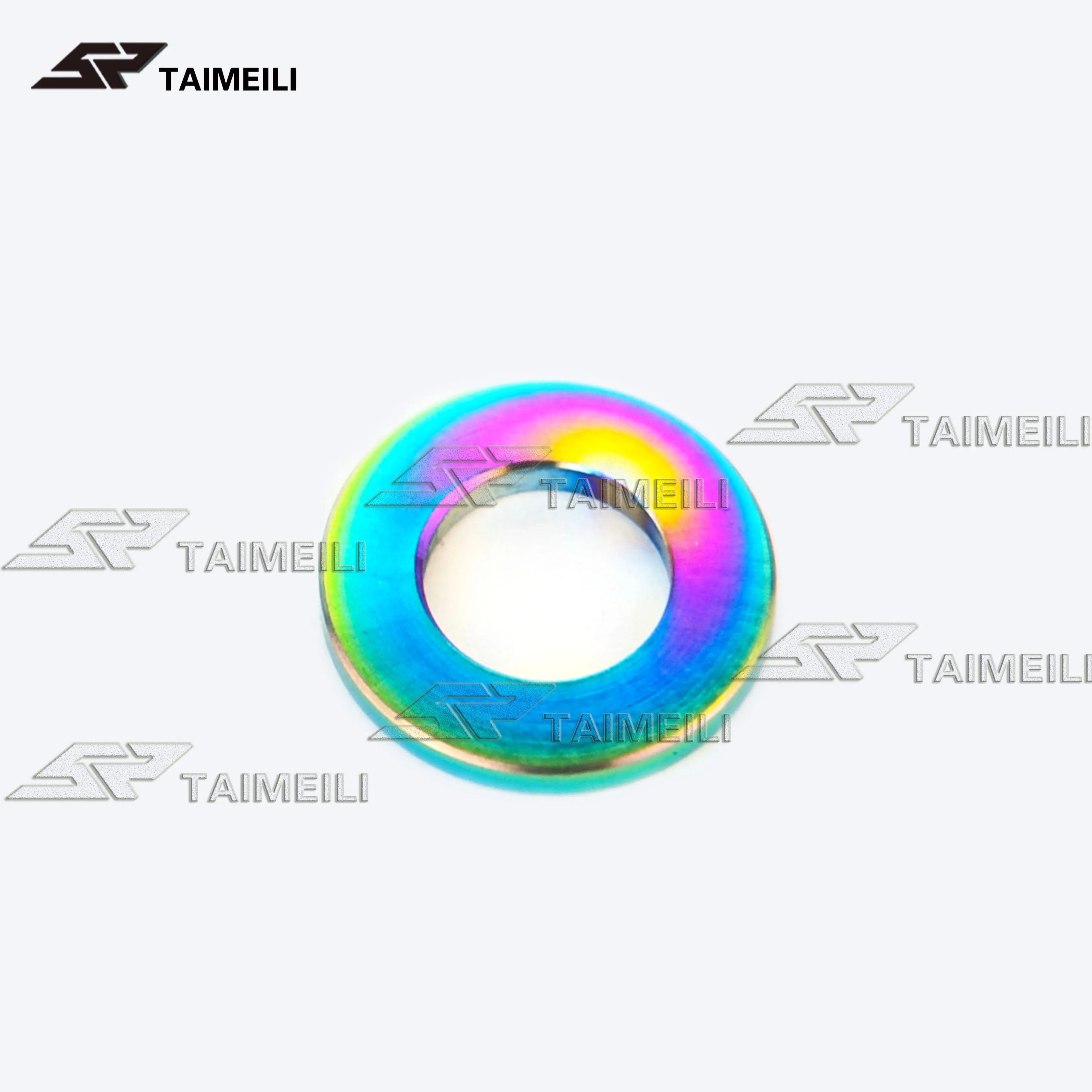 RED TAIMEILI титановый сплав плоская прокладка m5m6m8m10 цветная прокладка - Цвет: RED