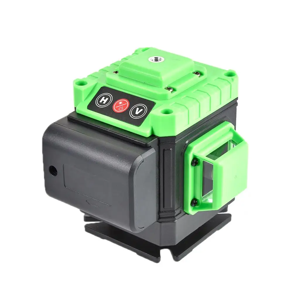 12 Line 3D Self-Leveling Laser Level 360 Horizontal And Vertical Cross Line Leveling And Alignment Powerful Green Laser Level
