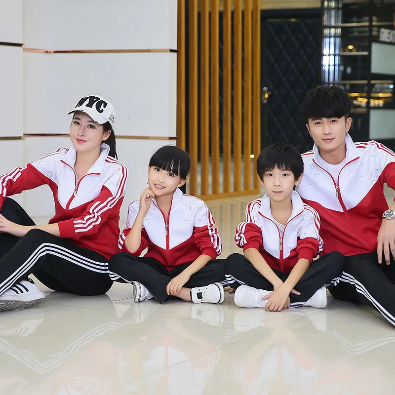 

High School School Uniform Sports Set Men's Spring And Autumn New Style Long Sleeve Couples Sports Set Junior High School STUDEN
