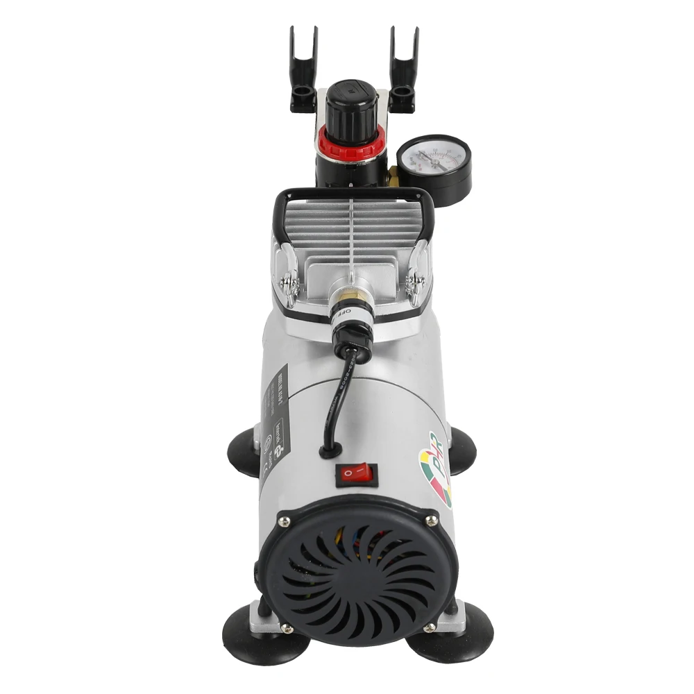 OPHIR 2 Dual-Action Airbrush Kit with PRO Air Compressor for Model Paint 110V 220V Cake Airbrush Compressor Set_AC089+004+069