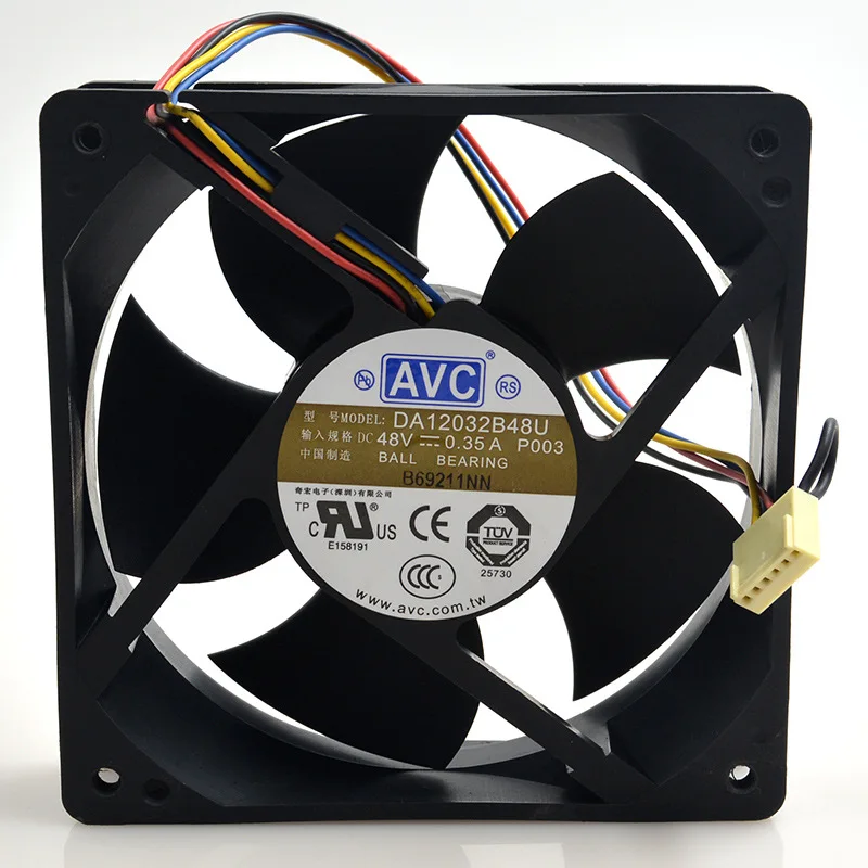 

New FOR AVC DA12032B48U 12cm 1203248V 0.35A Double Ball Cooling Fan