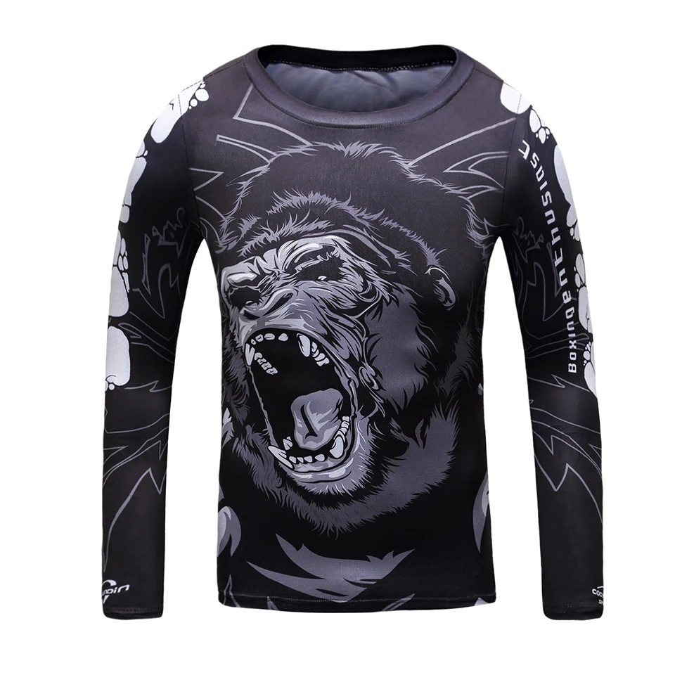 MMA Kid's Sports Apparel 3D MMA T-shirt+Pant Boxing Jerseys Boy KickBoxing Muay Thai Shorts Children Fightwear Bjj