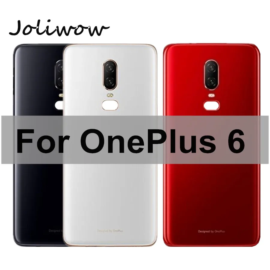 For OnePlus 6 Back Battery Cover Door Rear Glass for Oneplus One Plus 1+6 Housing Case + Camera Lens with Glue | Мобильные телефоны