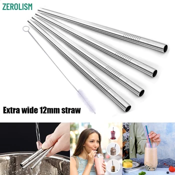 

50pcs Sivler Straw 20pcs Brusher Sets Metal Straws E-co Friendly 304 Stainless Steel Reusable Drinking Tubes For Mugs 20/30oz