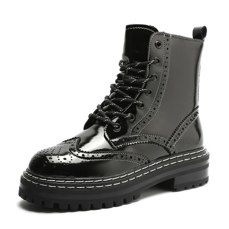 Snow Boots for Women Fashion Designer Shoes Woman Winter 2020 Ankle Boots Female Women Shoes platform Heels Booties Woman Shoe