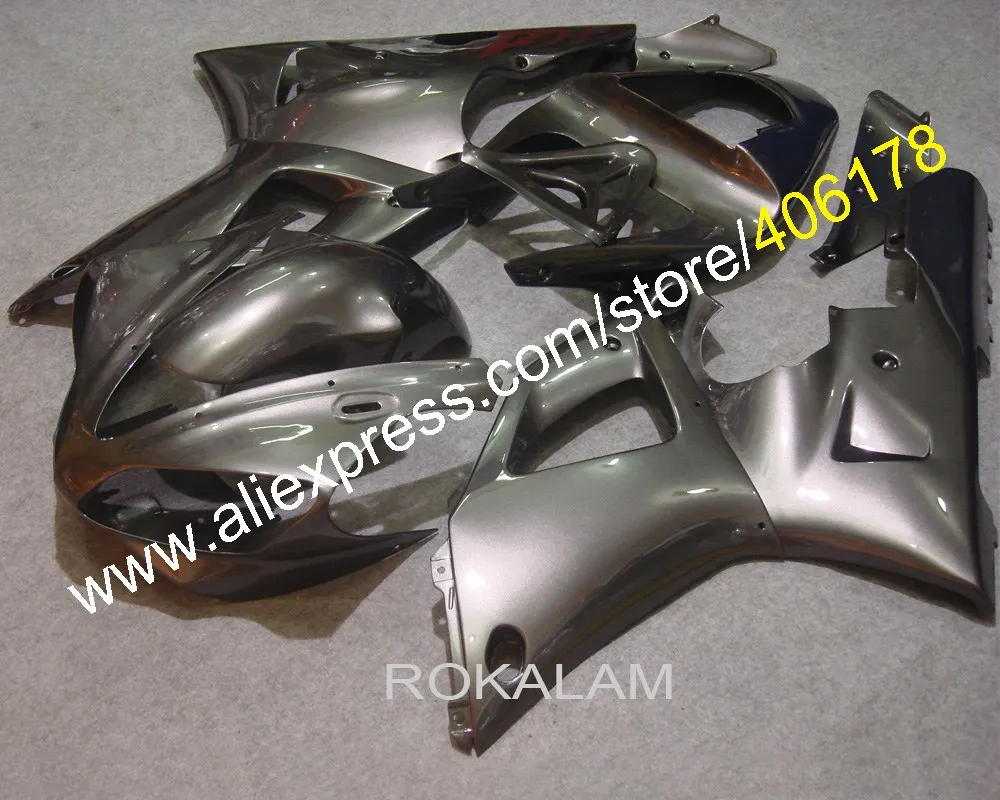 

YZF1000 00 01 R1 обтекатели для мотоциклов Yamaha YZF R1 2000 2001 серебряные Обтекатели для мотоциклов (литьё под давлением)