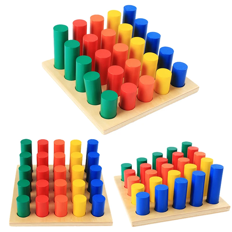 Juguete de matemáticas sensorial Montessori para niños, escalera