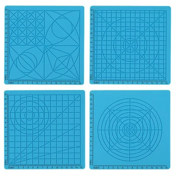 

Silicone Mat 3D Pen Accessory Children Drawing Board Template Kids Educational Tools Blue