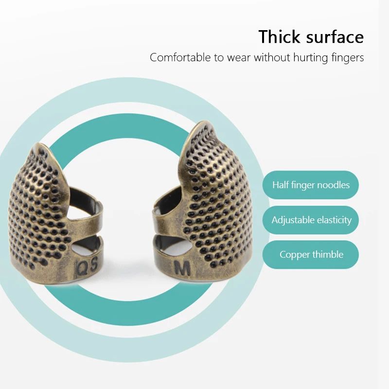Retro Finger Protector Antique Thimble Ring Handworking Needle Thimble Needles Craft Household DIY Sewing Tools home gadgets