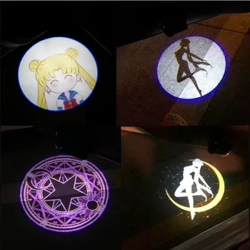 

1X Car Door Logo Light Welcome Lamp Laser Light DC 5V Universal Wireless Projector Light Atmosphere Car Light Car Accessories