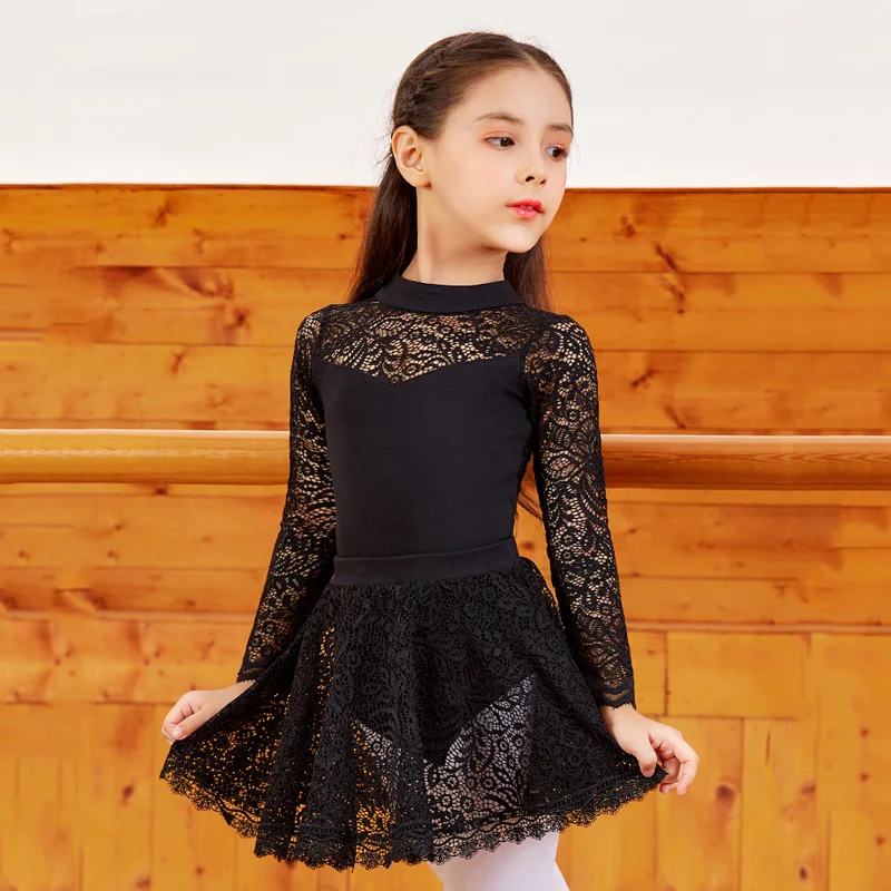 

Fall Ballet Dance Leotard For Girls Lace Skirt Sets Stage Costume Bailarina Unitard Gymnastic Bodysuit Fairy Outfits JL1980