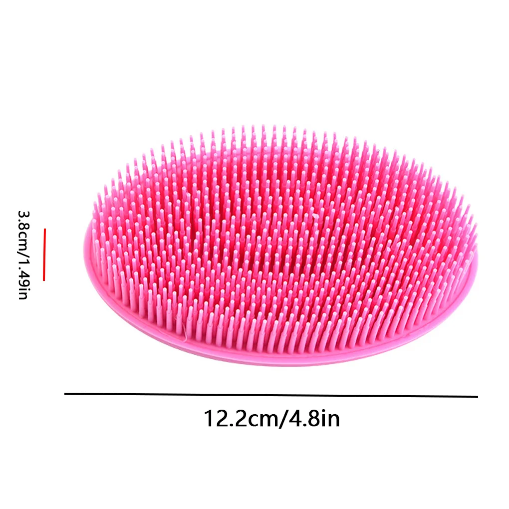 Soft Silicone Body Brush Wash Bath Shower Exfoliating Skin Fit For Baby Bath Shampoo Facial Massage Brush Supplies Dropship