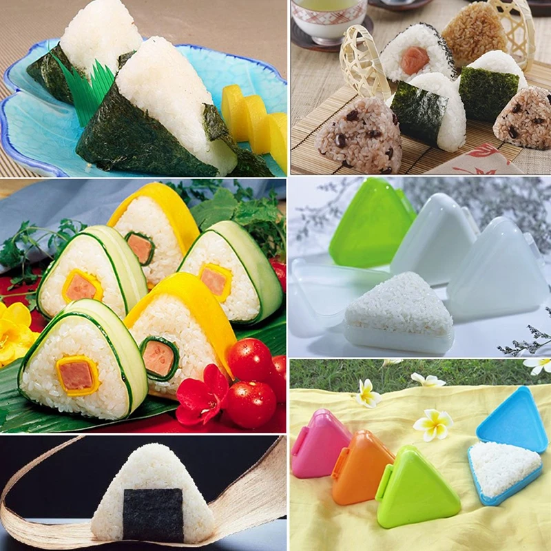 Треугольная форма для суши рисовый онигири мяч Bento кухонный
