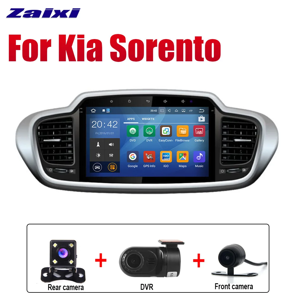 Extra Items ZaiXi Android 2 Din Авто Радио для Kia Sorento~ автомобильный мультимедийный плеер gps навигационная система Радио стерео - Цвет: Extra Items