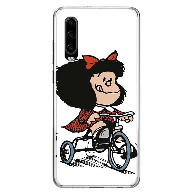Mafalda Phone Case For Huawei P50 Pro P40 P30 Lite P20 P10 Coque Mate 10 Lite 20 30 Pro 40 Cover Capa Shell