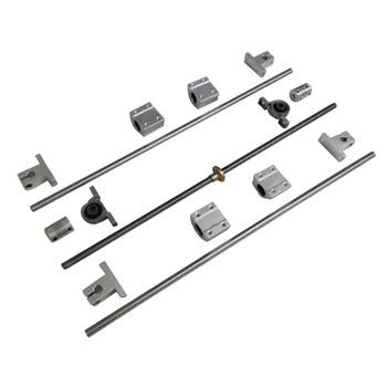 

15pcs Shaft Smooth Screws Corrosion Resistant Linear Anti Rust Bearing Housing 8-400 Mm Support Optical Axis Sliding Rail Set