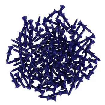 

100pcs Golf Tees Plastic Golf Nail Limit Pin Outdoor Sport Gadget Blue 36mm