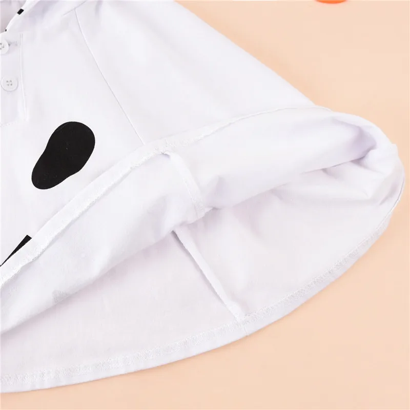 Toddler Kid Baby Girls Boys Halloween Costumes White Ghost Cloak Hooded Cape Cosplay Outfits White Halloween Children Cloak 1-5Y