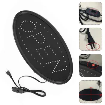 

PVC Shops Flashing Mode Florist Practical Cafe Advertising LIghts Bars US Plug Salon LED Open Sign Business Store Easy Install