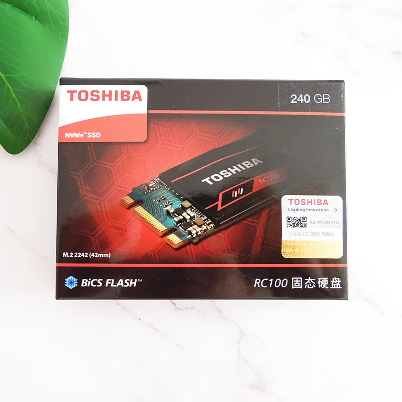 

Toshiba RC100 240G NVMe Protocol PCI-E M.2 2242 Notebook Desktop Solid State Drive SSD