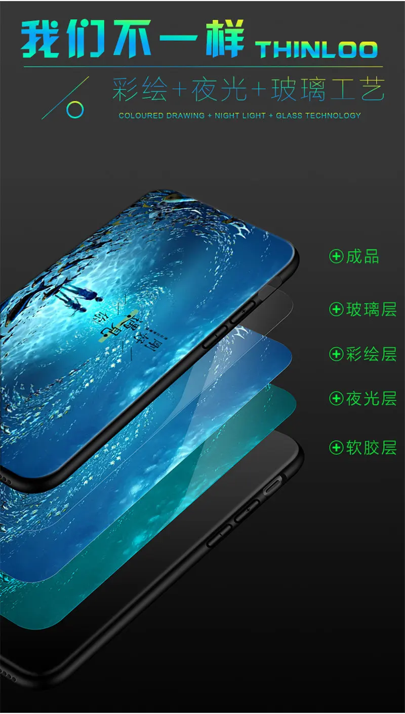 Светящийся в темноте чехол для LeEco Le 2, чехол 5,5 дюйма, светящаяся задняя крышка из закаленного стекла для LeEco Le 2, силиконовый чехол для телефона