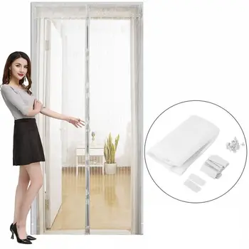 

Summer Mesh Net Anti Mosquito Insect Fly Bug Curtain Automatic Closing Door Screen Kitchen Curtain 5 Size Drop Shipping