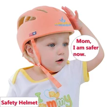 Детская шапка, защитный шлем для детей, учится ходить, мягкий хлопковый Регулируемый Детский защитный шлем, Детская кепка для мальчиков и девочек