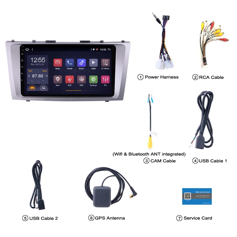 9 дюймов ips PX6 4G+ 64G Android 9,0 Автомобильная Мультимедийная система для Toyota Camry 2007-2011 Автомобильный GPS Радио Навигация