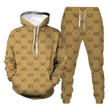 Men Hoodie Set Autumn Winter Fashion New Tracksuit Men Women Unisex Hoodie&Sweatpant Two Piece Suit Casual Hooded Male Clothes