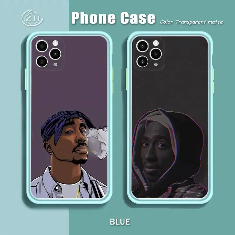 Чехол для телефона Rap Star 2pac iPhone 12 Mini 11 Pro Max X XR XS 7 8 Plus мягкий бампер прозрачная
