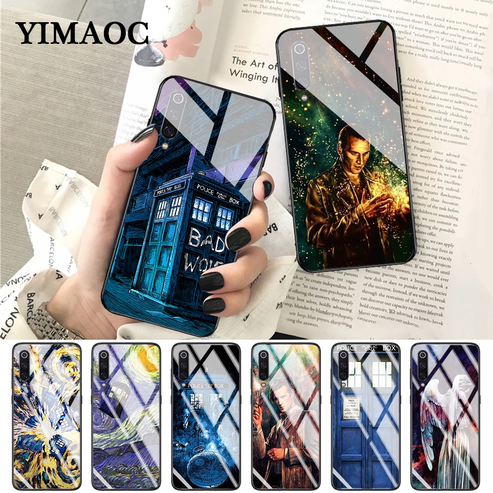YIMAOC Tardis Box Doctor Who On Sale Glass Case for Xiaomi Redmi 4X 6A note 5 6 7 Pro Mi 8 9 Lite A1 A2 F1 |