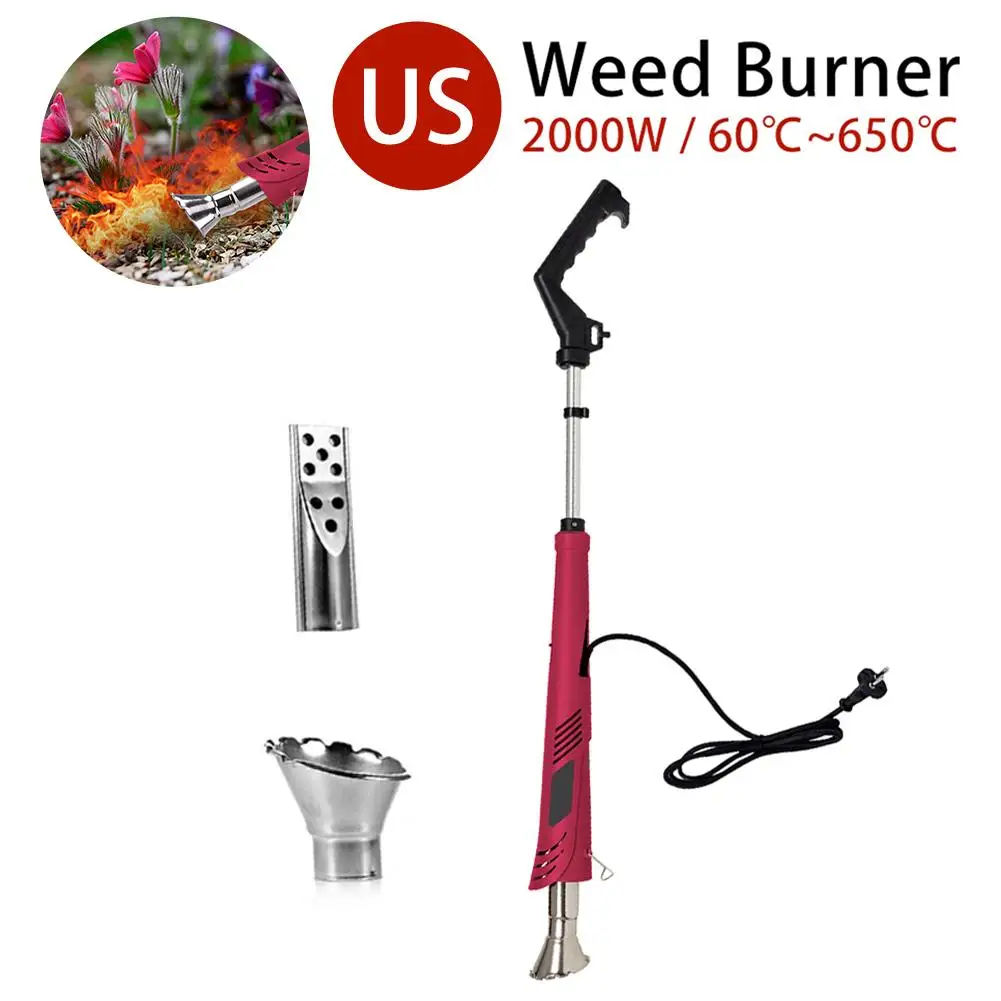 Garden Gear Electric Weed Killer Burner Wand Thermal Weeding Stick- Up To 650 Degree Weeder Tool For Garden, Patio, Driveway - Цвет: US Plug