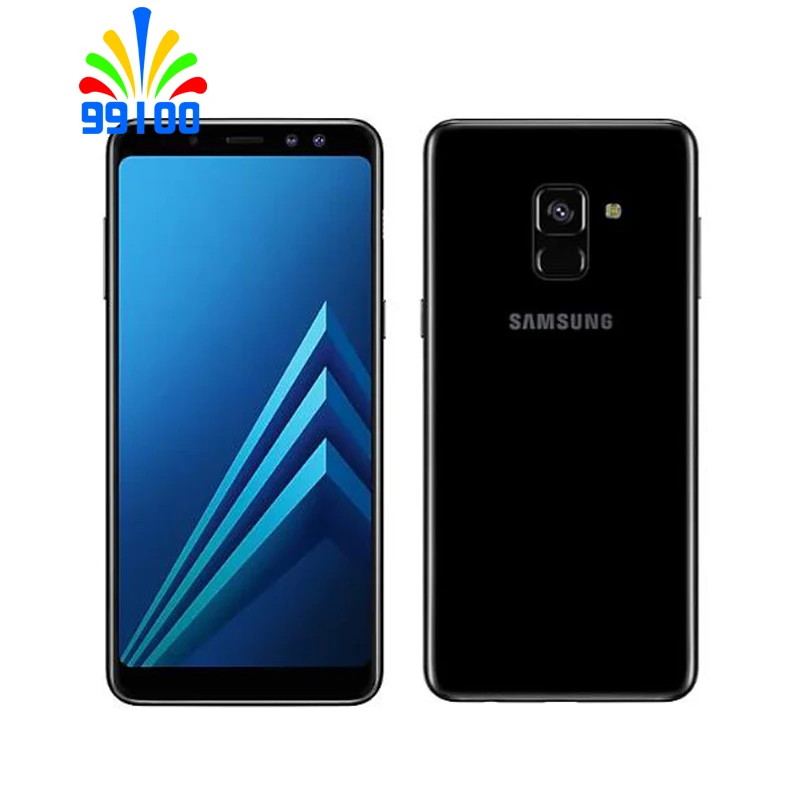Samsung-teléfono inteligente Galaxy A8 90%, usado, 2018 nuevo, Original, 5,6 pulgadas, 4GB + 32GB, Sim única/Dual, ocho núcleos, 4G-LTE, desbloqueado