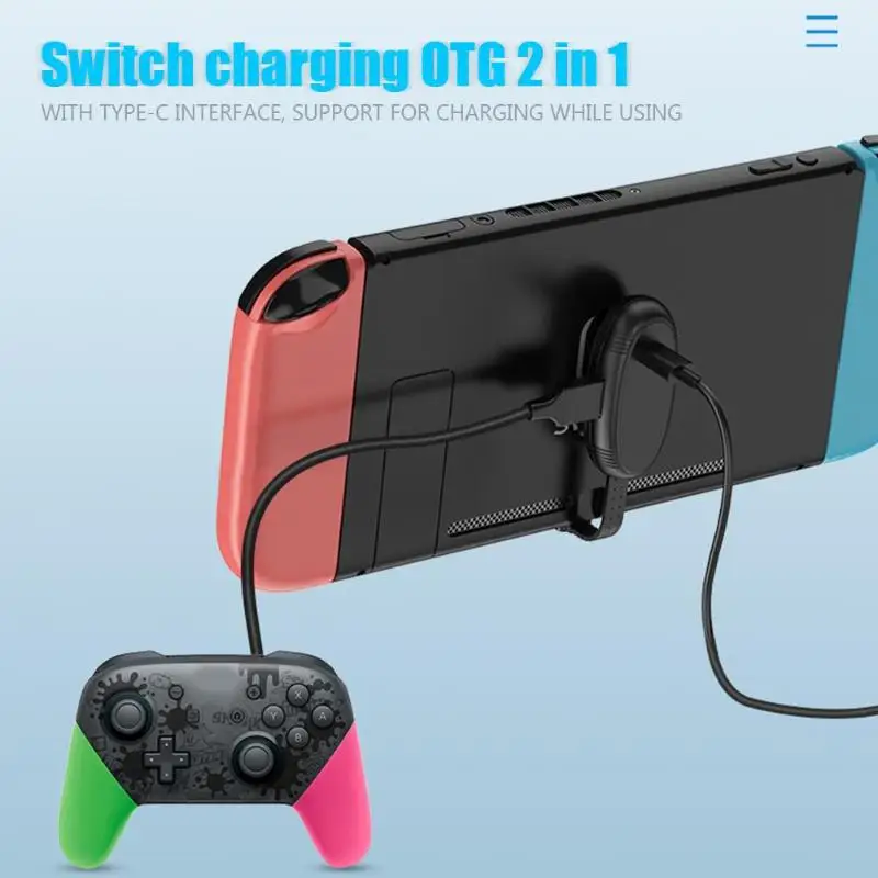 ALLOYSEED 2 в 1 Зарядное устройство USB type-C зарядный OTG кабель для консоли DN Switch поддержка прямой доставки