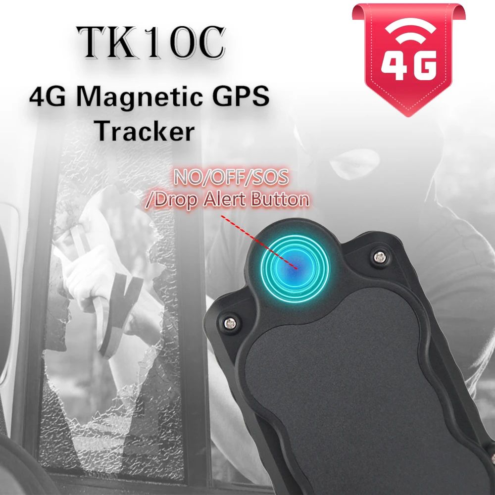 Автомобильный GPS трекер TK10C супермагнитный встроенный Трекер 4G GPS/GSM/Wi Fi