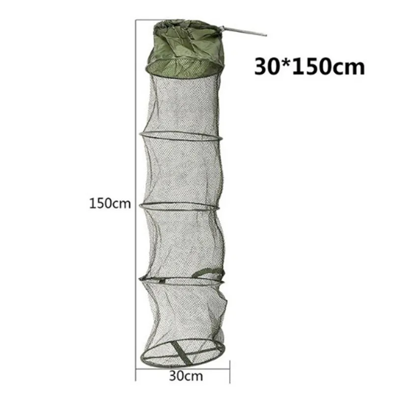 1 5m For minnows Fishing Net 5Layers Trap Net Shrimp Crawfish Eel Durable High Quality Hot Sale - Цвет: 1 5m