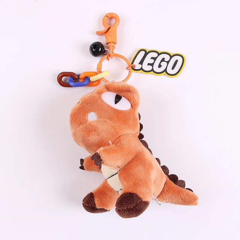 

3 Color Cartoon Cute Plush Dinosaur Doll Keychain New Stuffed Toy Tyrannosaurus Stuffed Animals Key Chain For Children Gift