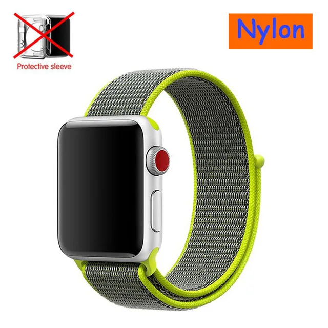 Only a Nylon Strap Leecnuo ремешок для часов для Apple Watch 42 мм, 38 мм, ремешок для часов, Миланская петля, браслет ремешок для наручных часов iWatch серии 1/2/3 - Цвет ремешка: Only a Nylon Strap