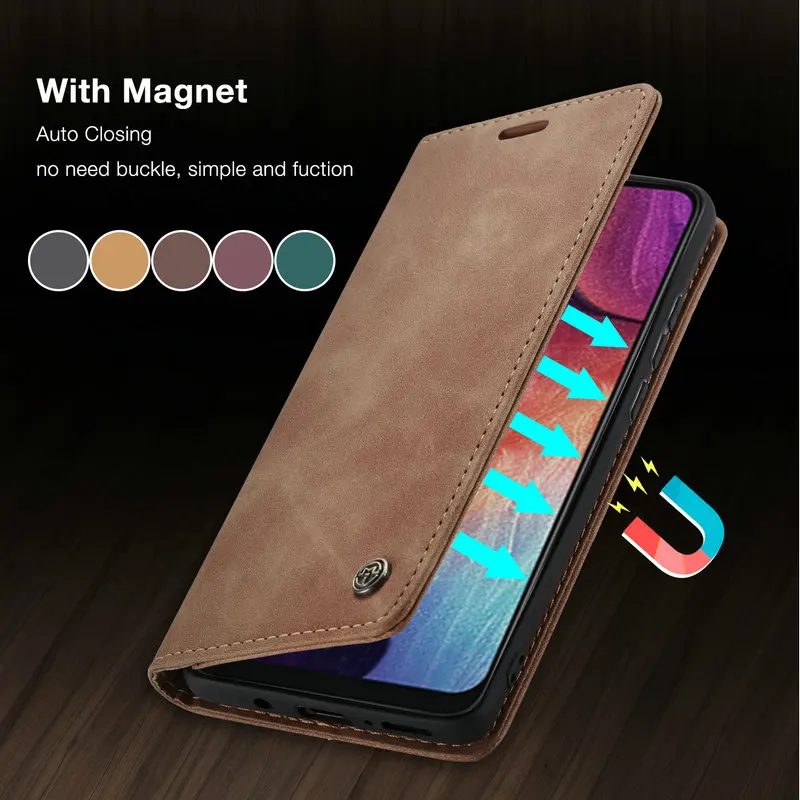 

CaseMe Retro Flip S20FE Case For Samsung M33 M53 S22 Ultra S21FE Plus Magnet Cover A10 A20 M31 A70 M30s A50 S A71 A81 S22 Case