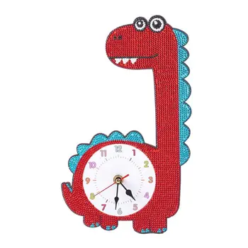 

5D Diamond Painting Cartoon Clock Embroidery Kit Round Rhinestone Painting