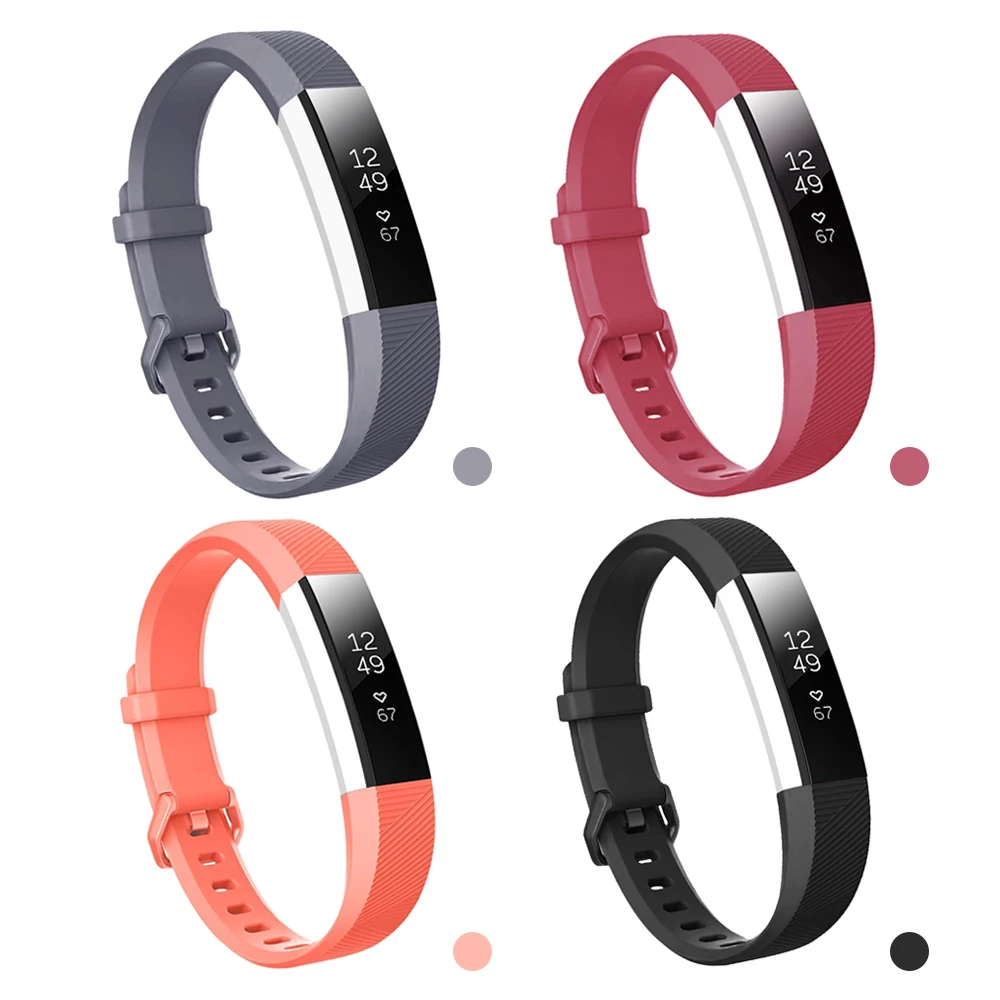 Мягкий силиконовый безопасный регулируемый ремешок для Fitbit Alta HR браслет часы