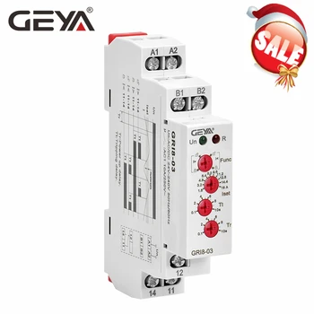 

GEYA GRI8-03 Over Current or Under Current Electronic Current Relay 0.05A 1A 2A 5A 8A 16A Current Relay