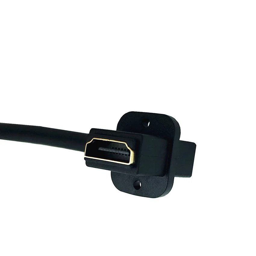1 5 м HDMI папа мама Панель Крепление 90 градусов левый угол расширение позолоченный