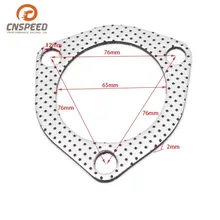 Автомобильный Универсальный 2,5 дюймовый уплотнительный уплотнитель выхлопной трубы(треугольный, внутренний диаметр 63 размер