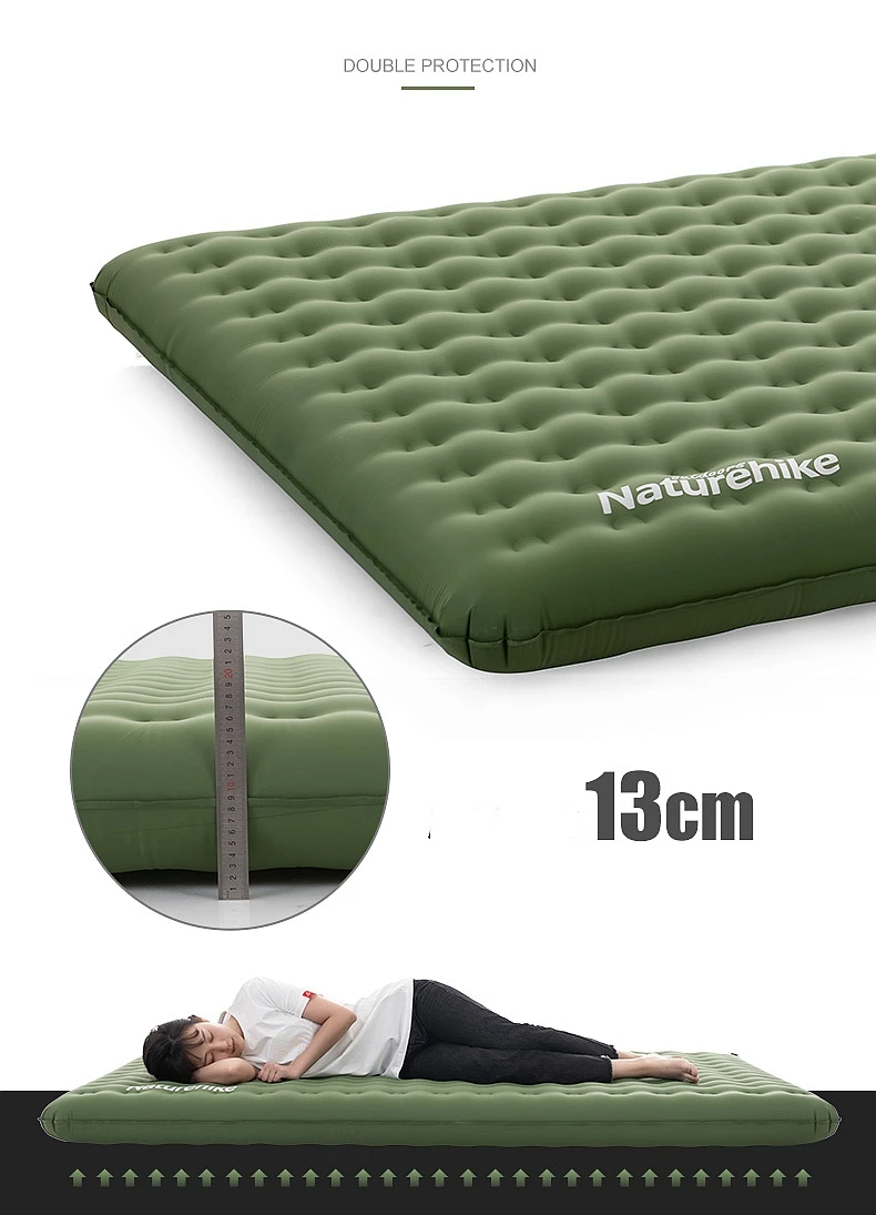 Naturehike пассажиры ходят ТПУ утолщенный двойной надувной коврик двойной Кемпинг nap Портативный Влажный коврик