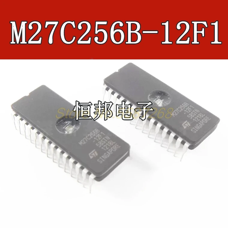 10pcs 20pcs M27C256-10F1 M27C256B-10F1 M27C256 27C256  M27C256B DIP28 IC EPROM UV 256KBIT 100NS Memory Chips best Quality